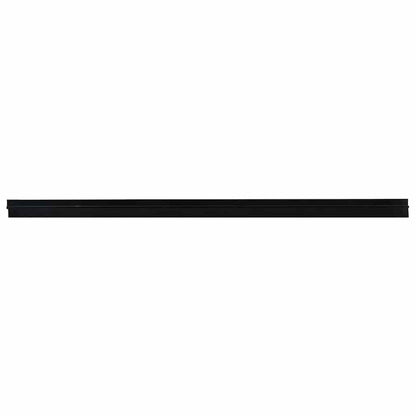 Spazzole per porte autoadesive 12 pcs Nero 100 cm
