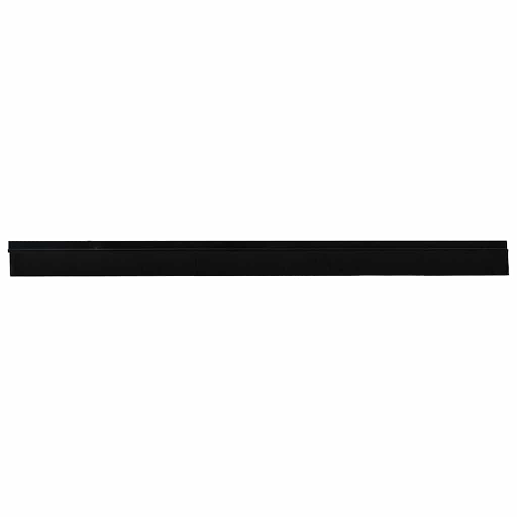 Spazzole per porte autoadesive 12 pcs Nero 100 cm