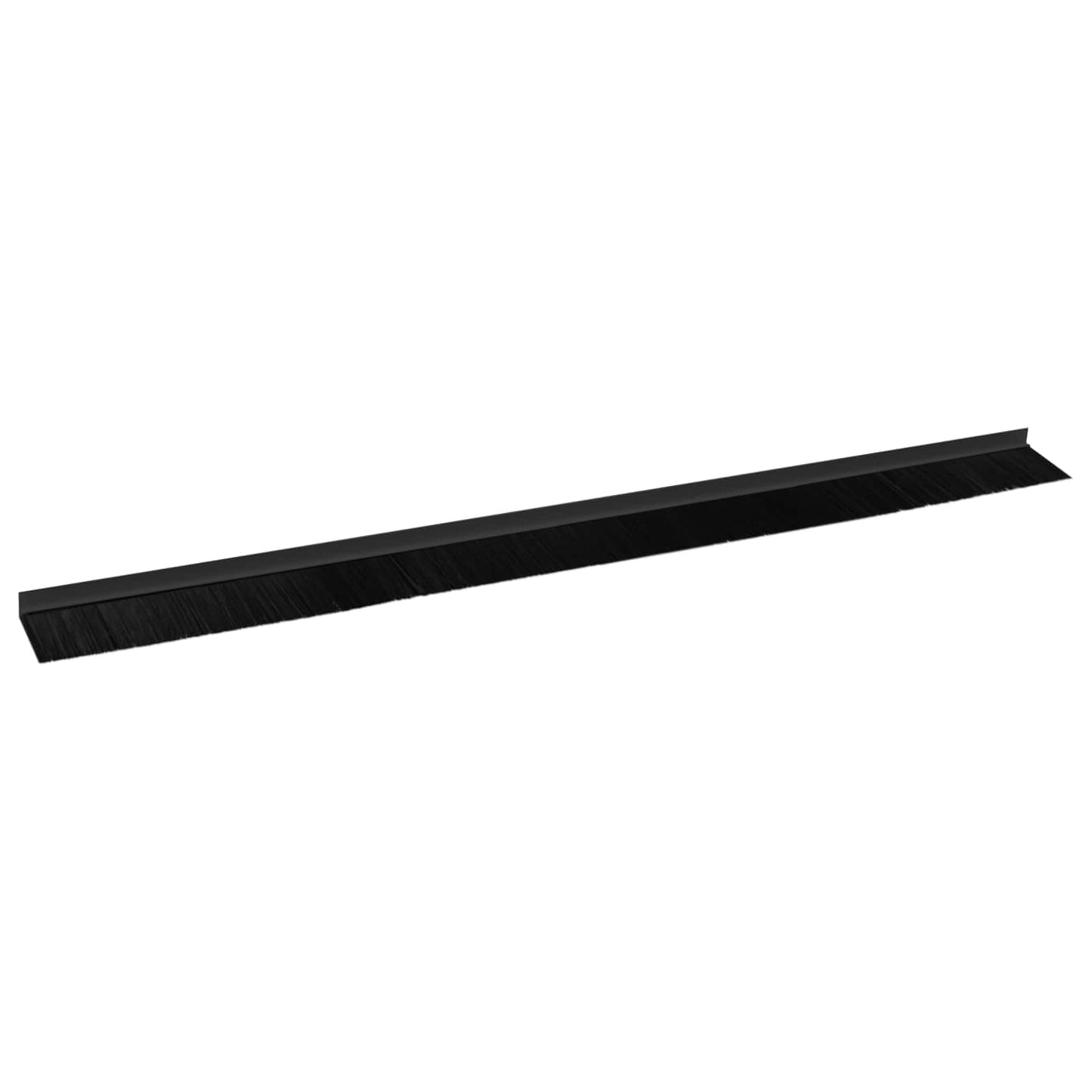 Spazzole per porte autoadesive 2 pcs Nero 100 cm