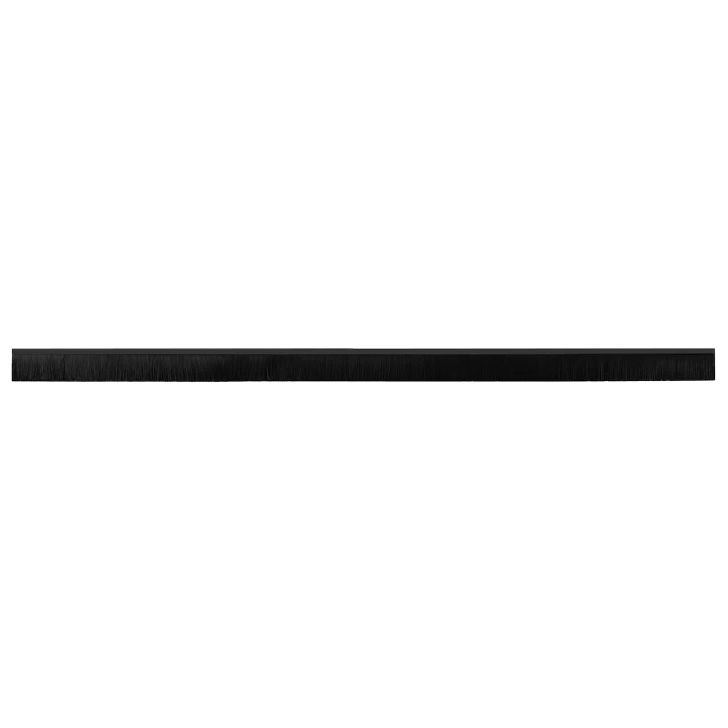 Spazzole per porte autoadesive 6 pcs Nero 100 cm