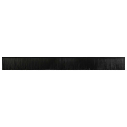 Spazzole per porte autoadesive 12 pcs Nero 100 cm | homemem39