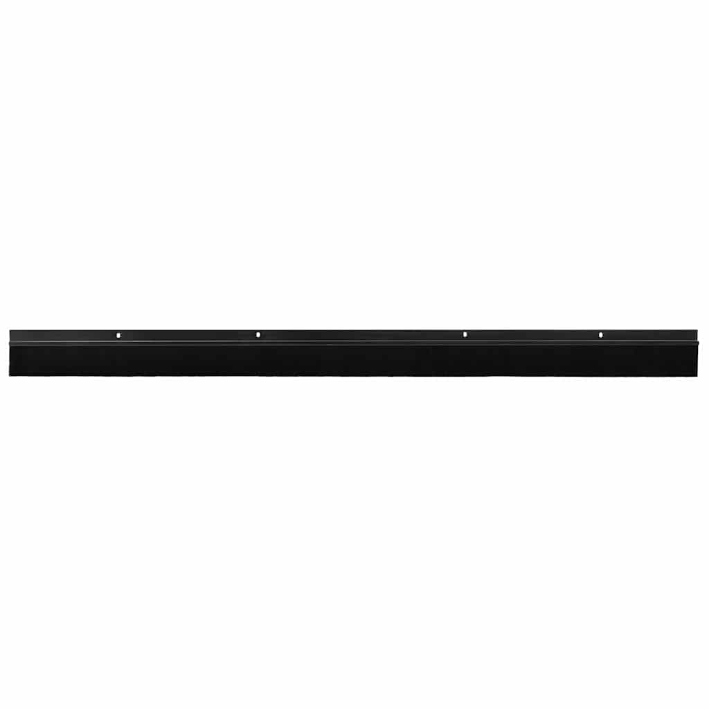 Spazzole per porte a vite 2 pcs Nero 100 cm Lega di alluminio