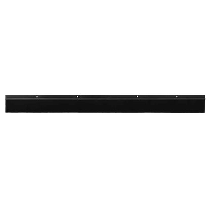 Spazzole per porte a vite 2 pcs Nero 100 cm Lega di alluminio