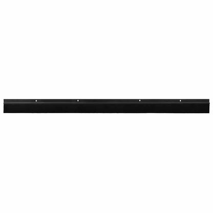 Spazzole per porte a vite 6 pcs Nero 100 cm Lega di alluminio