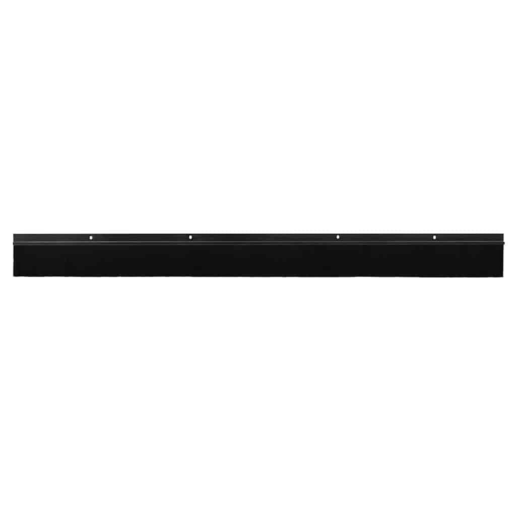 Spazzole per porte a vite 12 pcs Nero 100 cm Lega di alluminio | homemem39