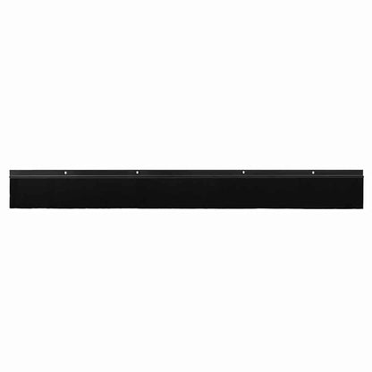 Spazzole per porte a vite 12 pcs Nero 100 cm Lega di alluminio | homemem39