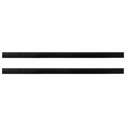 Spazzole per porte a vite 2 pcs Nero 100 cm Lega di alluminio | homemem39