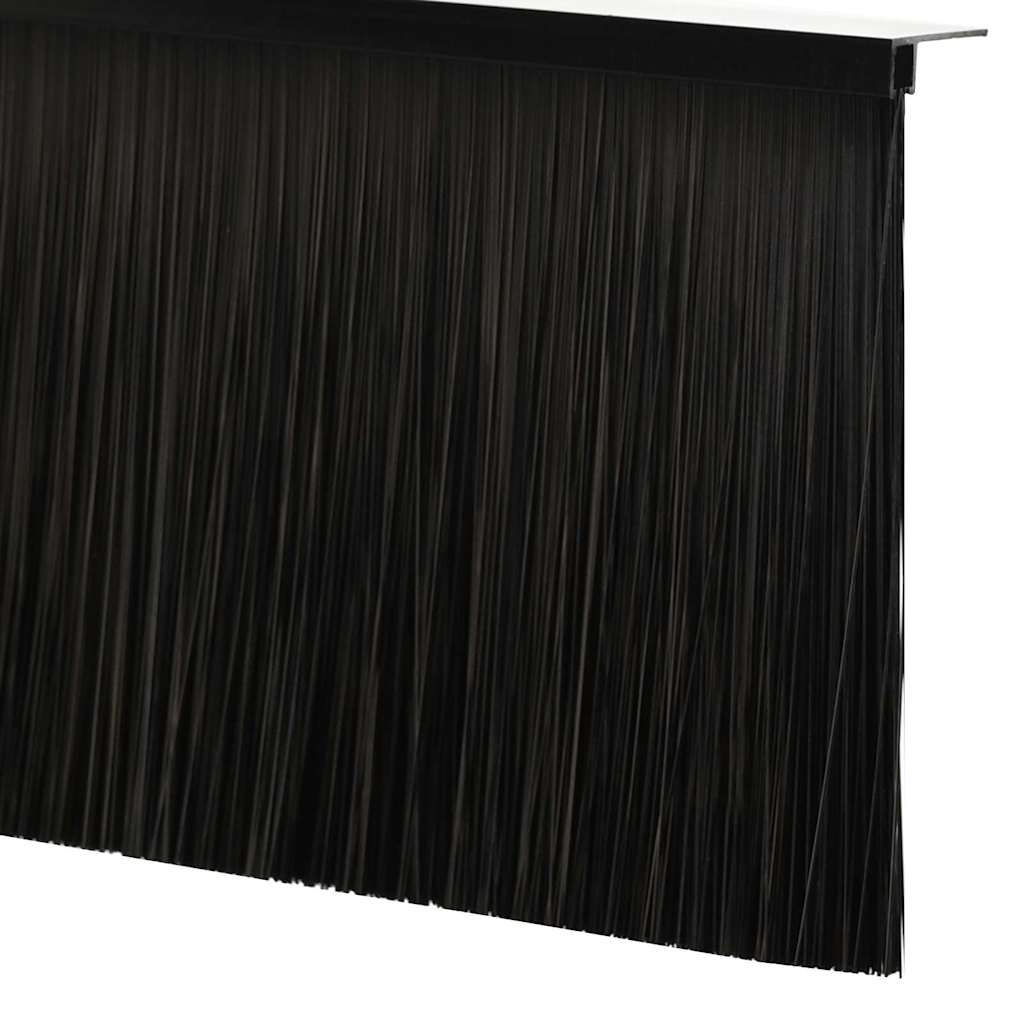 Spazzole per porte a vite 2 pcs Nero 100 cm Lega di alluminio | homemem39