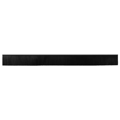Spazzole per porte a vite 2 pcs Nero 100 cm Lega di alluminio | homemem39