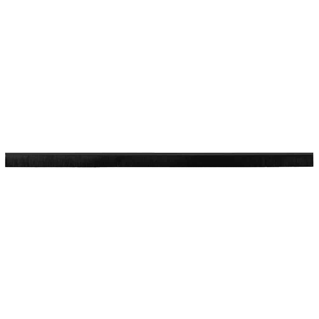 Spazzole per porte a vite 12 pcs Nero 100 cm Lega di alluminio | homemem39