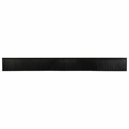 Spazzole per porte a vite 12 pcs Nero 100 cm Lega di alluminio | homemem39