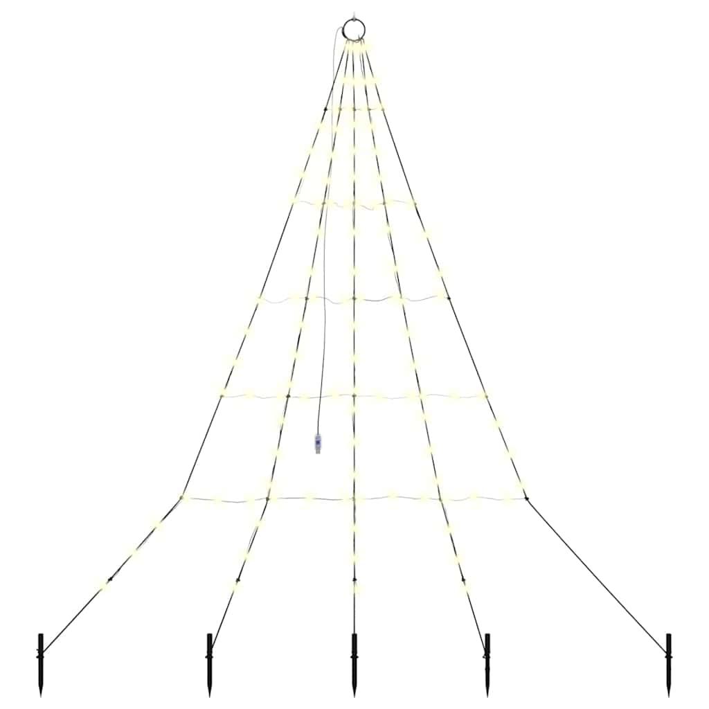 Albero di Natale LED con picchetti per il terreno 182 cm | homemem39