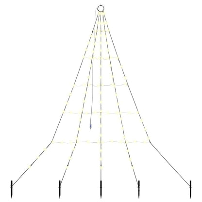 Albero di Natale LED con picchetti per il terreno 182 cm | homemem39