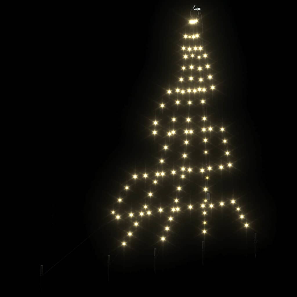 Albero di Natale LED con picchetti per il terreno 182 cm | homemem39
