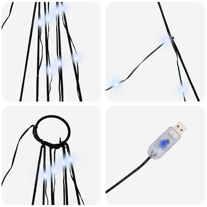 Albero di Natale LED con picchetti per il terreno 182 cm