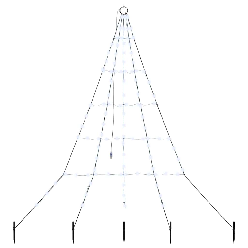 Albero di Natale LED con picchetti per il terreno 182 cm | homemem39