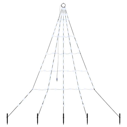 Albero di Natale LED con picchetti per il terreno 182 cm | homemem39