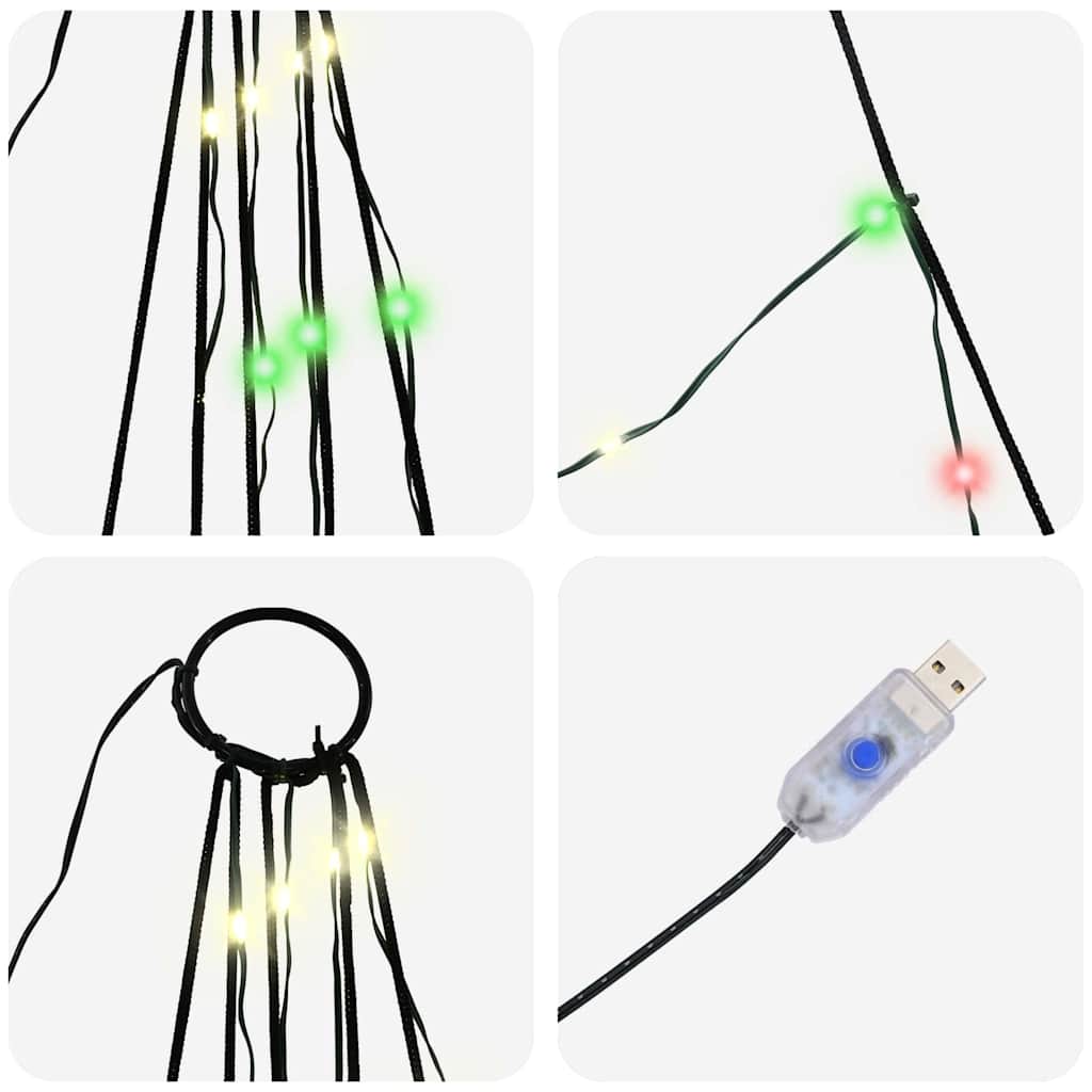 Albero di Natale LED con picchetti per il terreno 182 cm | homemem39