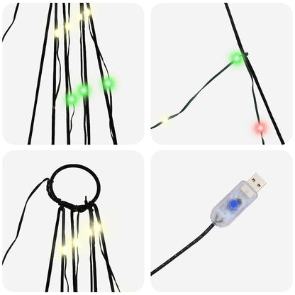 Albero di Natale LED con picchetti per il terreno 182 cm