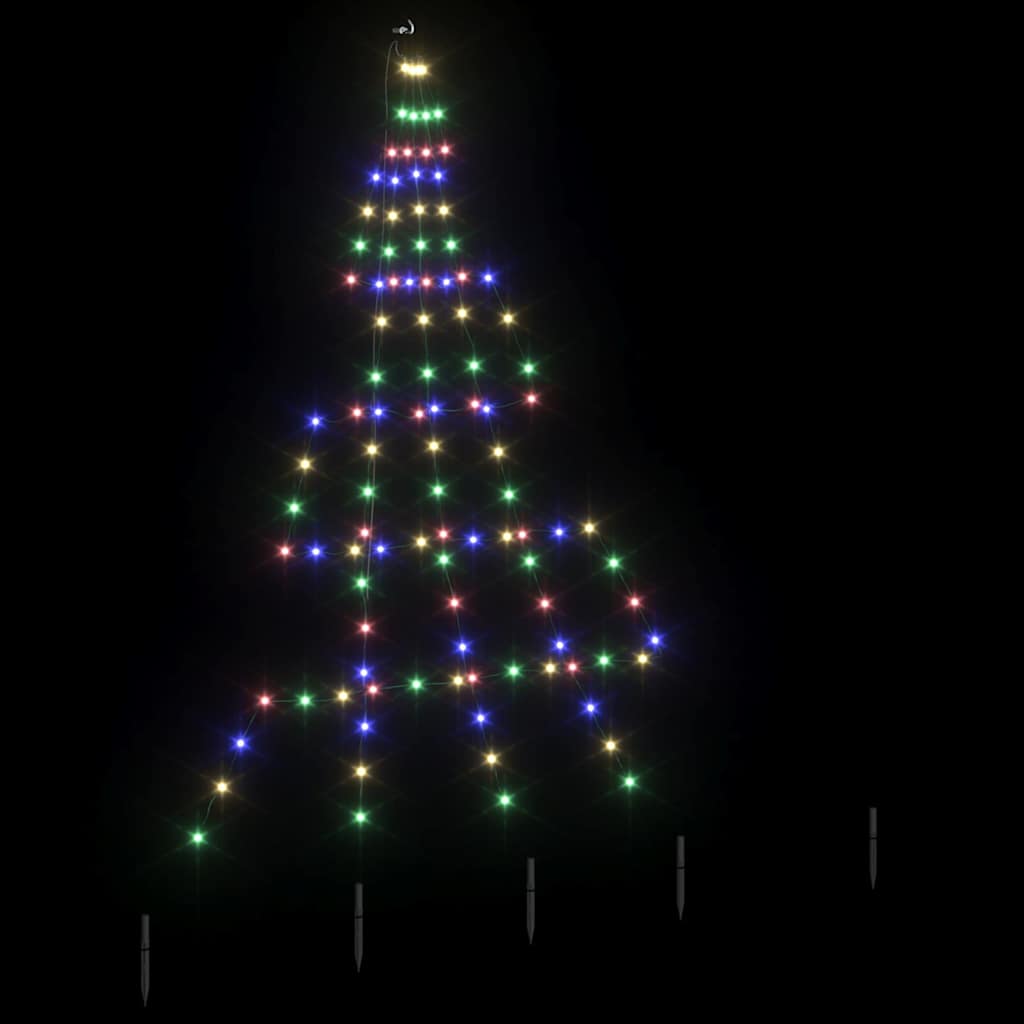 Albero di Natale LED con picchetti per il terreno 182 cm | homemem39