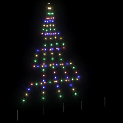 Albero di Natale LED con picchetti per il terreno 182 cm