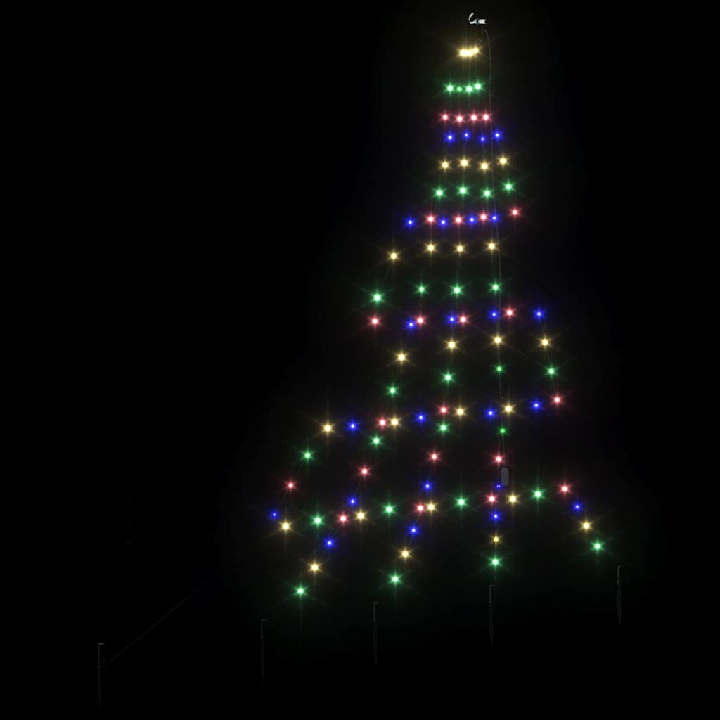 Albero di Natale LED con picchetti per il terreno 182 cm | homemem39