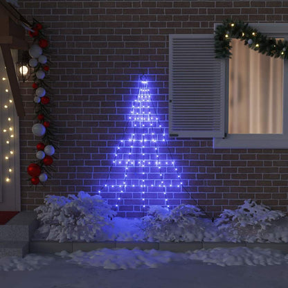 Albero di Natale LED con picchetti per il terreno Blu 182 cm | homemem39