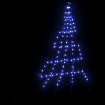 Albero di Natale LED con picchetti per il terreno Blu 182 cm | homemem39
