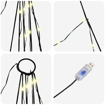 Albero di Natale LED con picchetti per il terreno 306 cm | homemem39