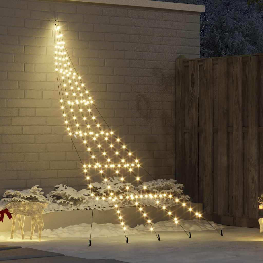Albero di Natale LED con picchetti per il terreno 306 cm | homemem39