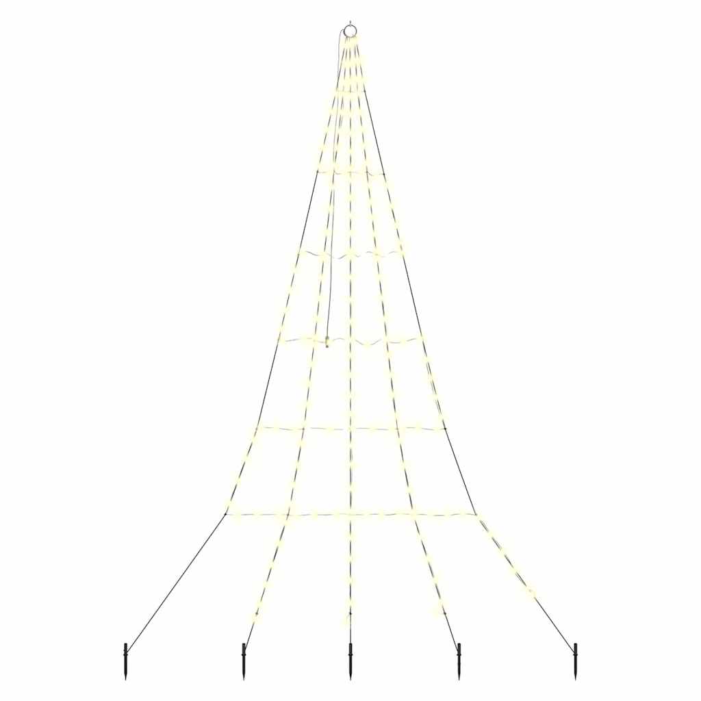 Albero di Natale LED con picchetti per il terreno 306 cm | homemem39