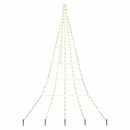 Albero di Natale LED con picchetti per il terreno 306 cm