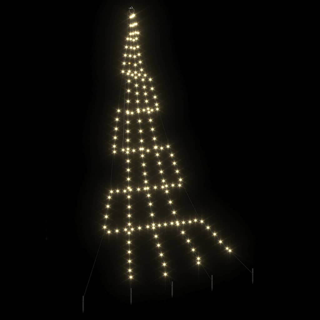 Albero di Natale LED con picchetti per il terreno 306 cm | homemem39