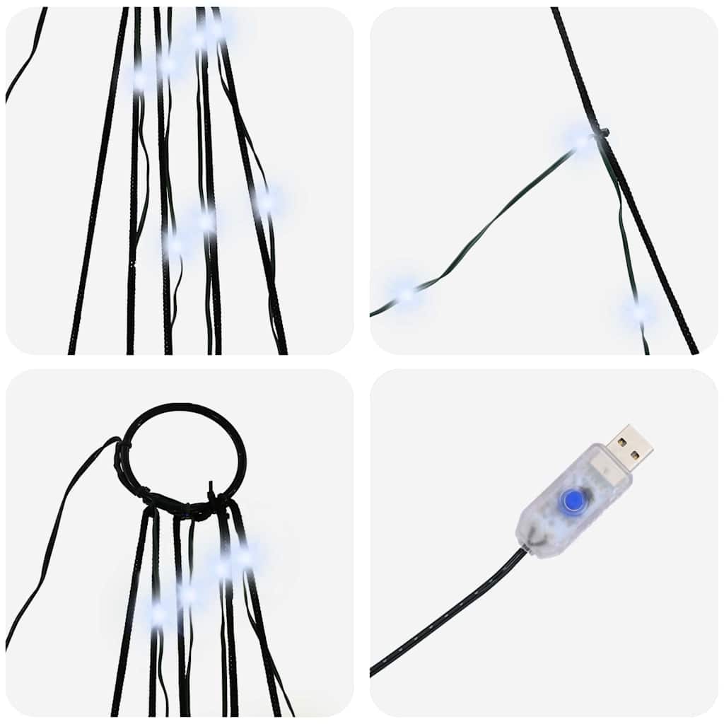 Albero di Natale LED con picchetti per il terreno 306 cm