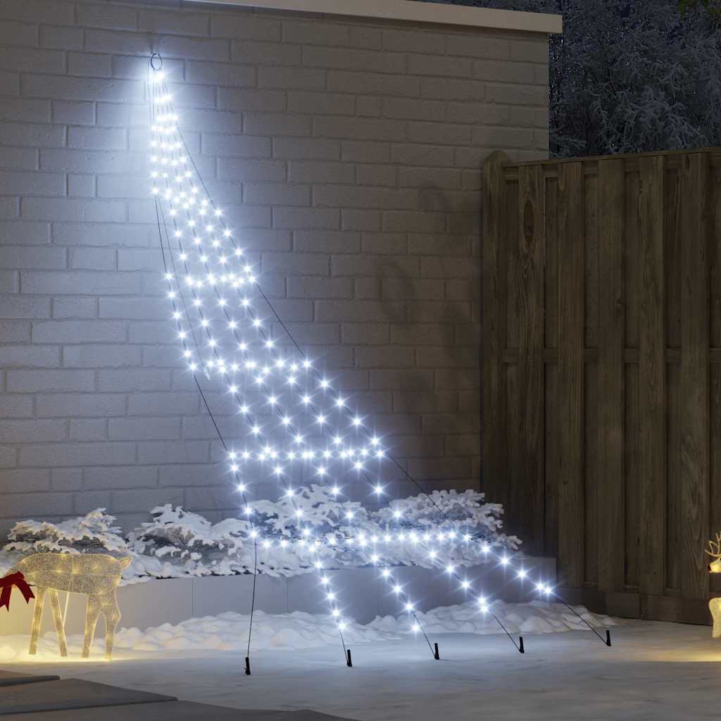 Albero di Natale LED con picchetti per il terreno 306 cm | homemem39