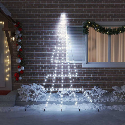 Albero di Natale LED con picchetti per il terreno 306 cm | homemem39
