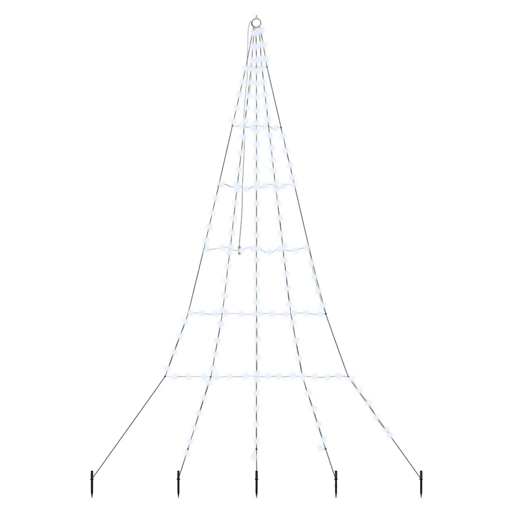 Albero di Natale LED con picchetti per il terreno 306 cm | homemem39