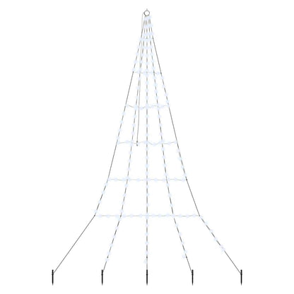 Albero di Natale LED con picchetti per il terreno 306 cm | homemem39