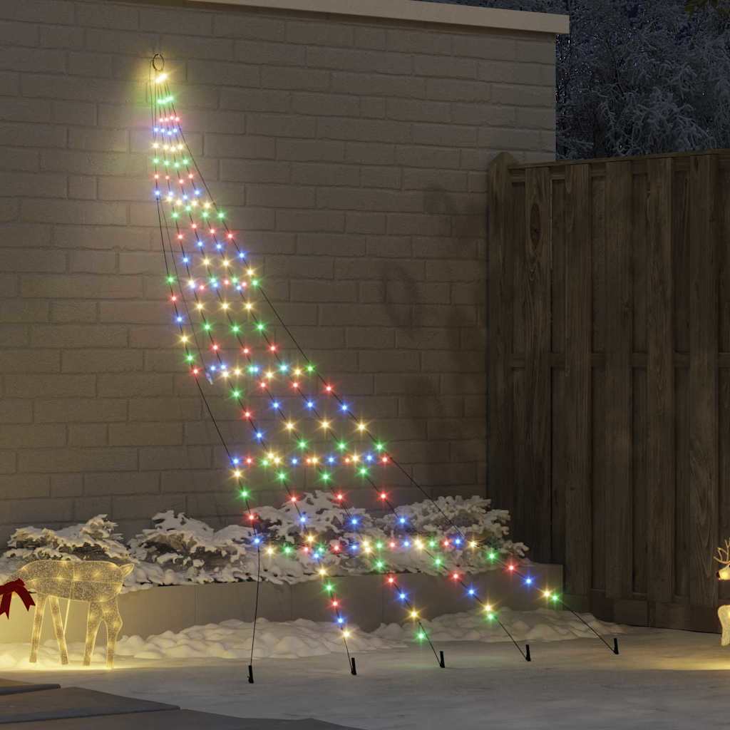 Albero di Natale LED con picchetti per il terreno 306 cm | homemem39