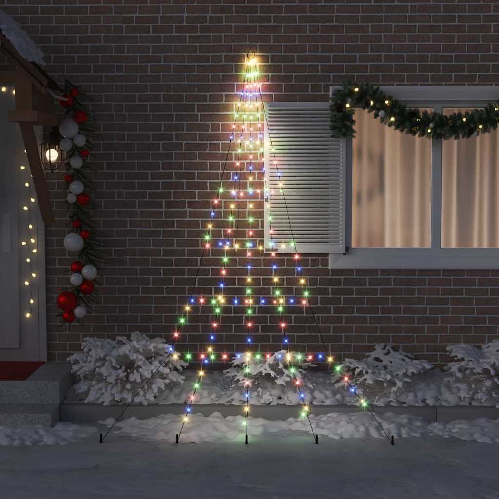 Albero di Natale LED con picchetti per il terreno 306 cm | homemem39