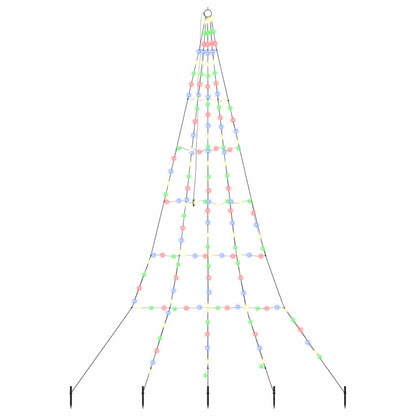 Albero di Natale LED con picchetti per il terreno 306 cm | homemem39