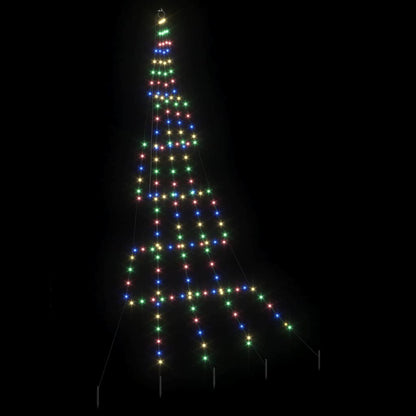 Albero di Natale LED con picchetti per il terreno 306 cm | homemem39