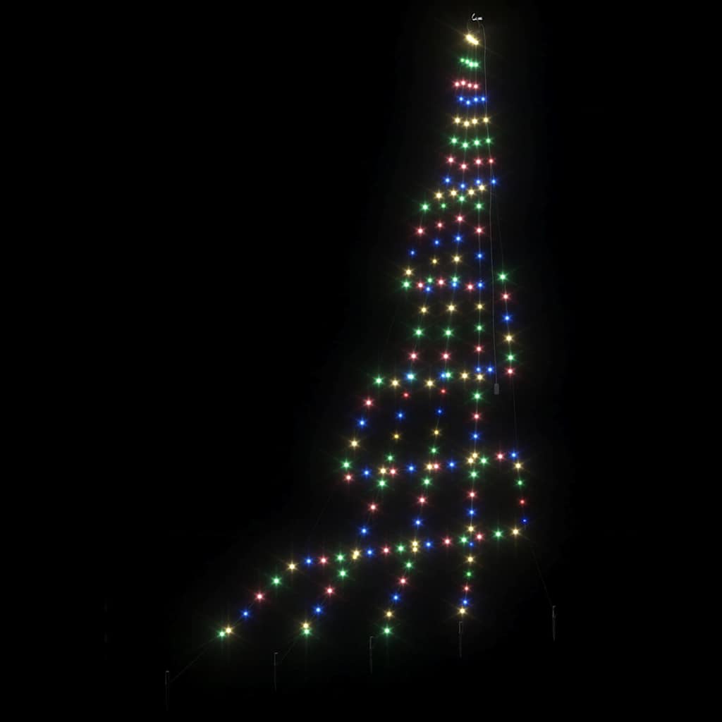 Albero di Natale LED con picchetti per il terreno 306 cm