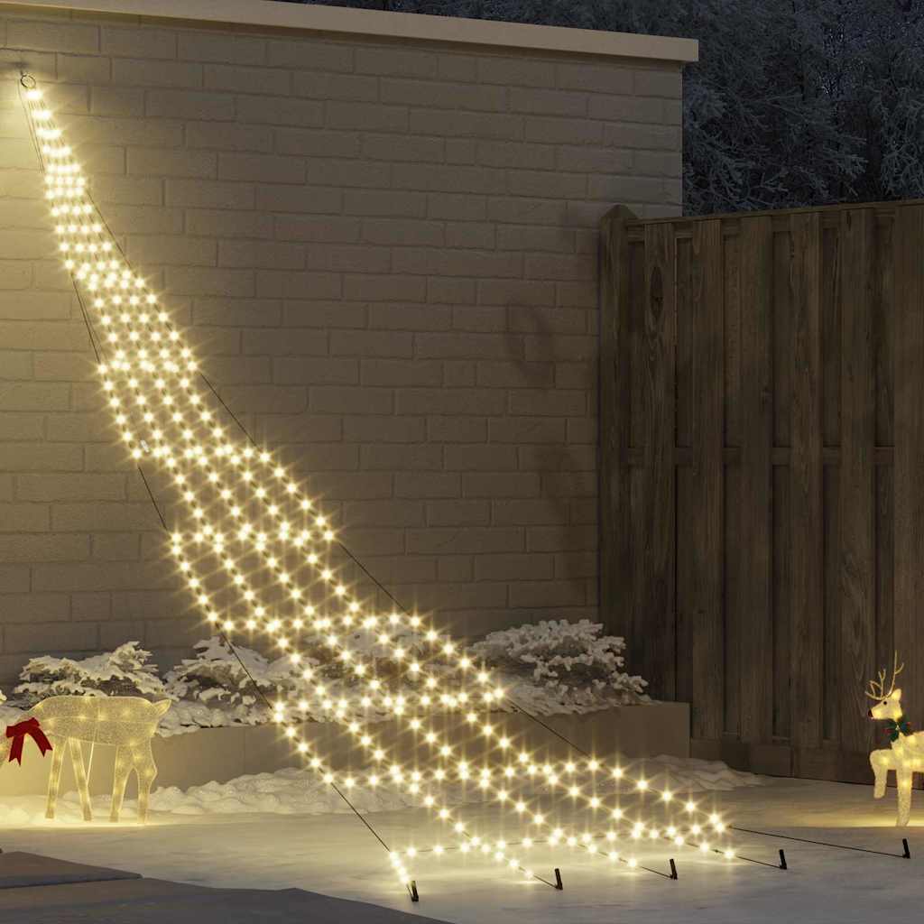 Albero di Natale LED con picchetti per il terreno 511 cm