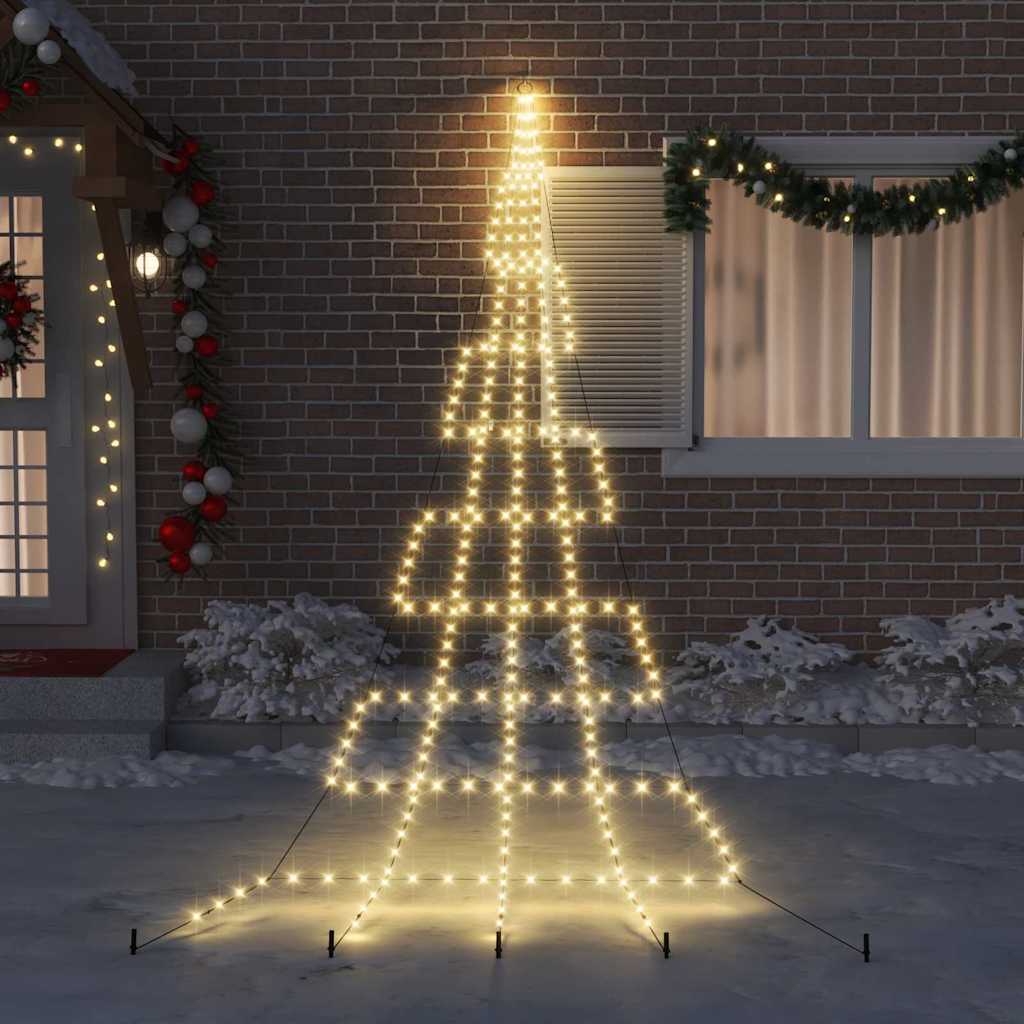 Albero di Natale LED con picchetti per il terreno 511 cm