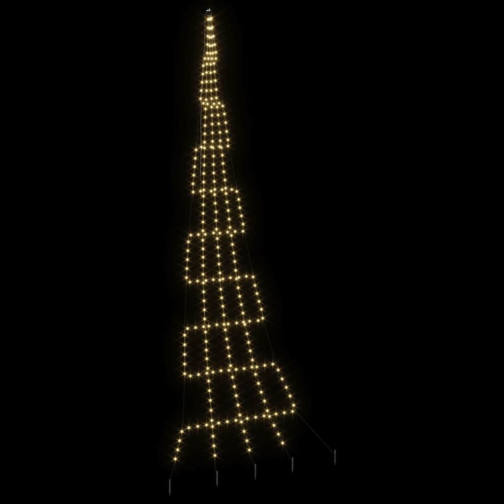 Albero di Natale LED con picchetti per il terreno 511 cm