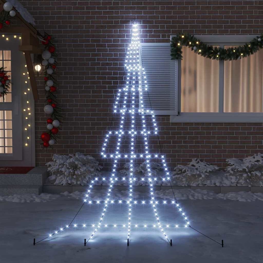 Albero di Natale LED con picchetti per il terreno 511 cm | homemem39