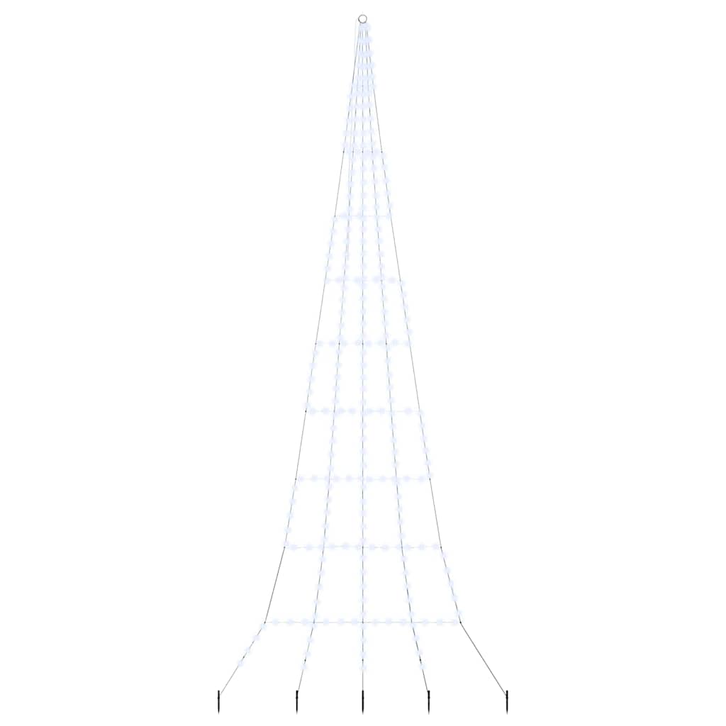 Albero di Natale LED con picchetti per il terreno 511 cm