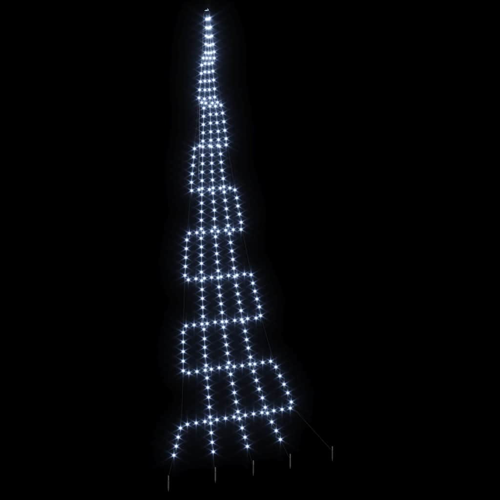 Albero di Natale LED con picchetti per il terreno 511 cm
