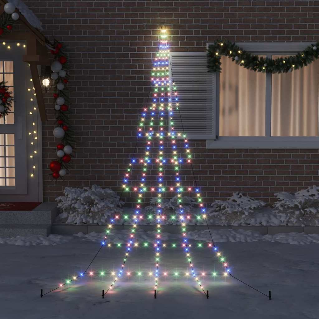 Albero di Natale LED con picchetti per il terreno 511 cm | homemem39
